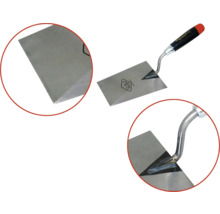 Truelle de maçon avec lame en acier et manche