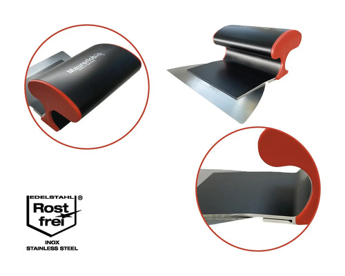 Truelle de maçon avec lame en acier inoxydable et manche ergonomique