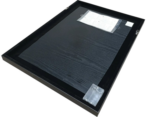 Rückseite eines Bilderrahmens mit Holzstruktur