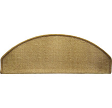 Marche d'escalier demi-circulaire en sisal