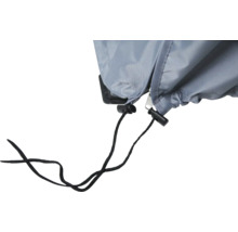 Detailaufnahme einer Abdeckplane mit Kordelzug