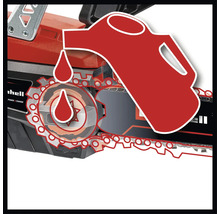 Symbol für die automatische Kettenschmierung einer Einhell Kettensäge.