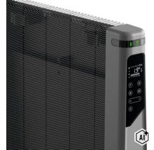 Elektrischer Konvektor Heizstrahler mit digitalem Bedienfeld und Gitterfront (Image AI modified or generated)