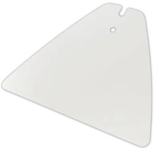 Verre de rechange pour luminaire, forme triangulaire