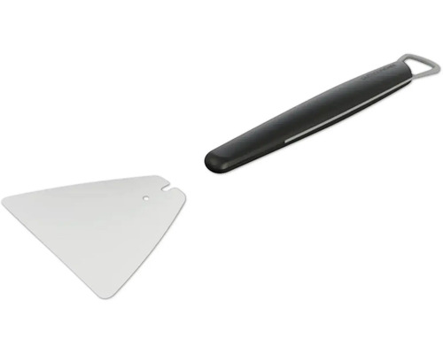 Racloir triangulaire avec manche pour outils de nettoyage