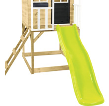 Spieltoren aus Holz mit Rutsche und Leiter