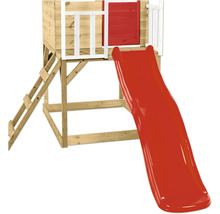 Spieltürm aus Holz mit Rutsche und Leiter