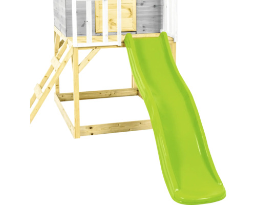 Spielturm mit Rutsche und Leiter aus Holz