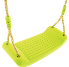 Grüne Kinderschaukel mit Seilaufhängung
