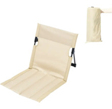 Chaise de plage avec revêtement en textile et sac de transport