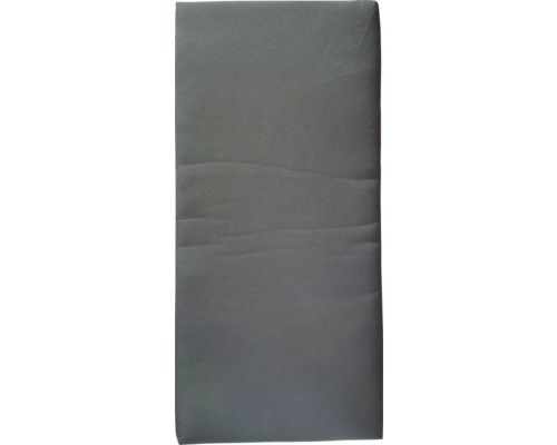 Panneau acoustique rectangulaire avec revêtement en tissu gris.