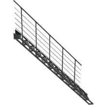 Stahltreppe mit Geländer für den Aussenbereich