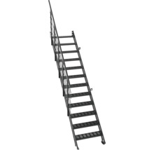 Metalltreppe mit Geländer