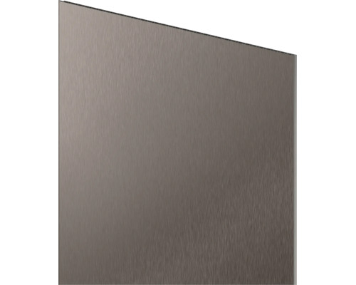 Aluminiumverbundplatte mit gebürsteter Oberfläche für Küchenrückwände oder Wandverkleidungen.