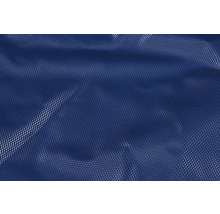 Vue détaillée d'une bâche tissée bleue texturée