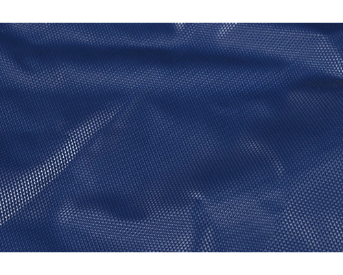 Vue détaillée d'une bâche tissée bleue texturée