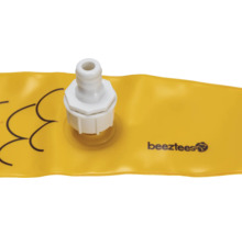 Logo Beetztees sur produit jaune