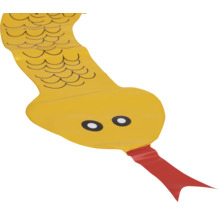 Serpent gonflable jaune pour la piscine