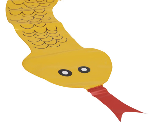 Serpent gonflable jaune pour la piscine