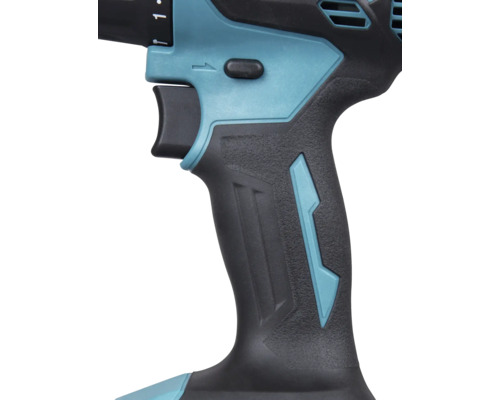 Vue détaillée d'une visseuse sans fil avec poignée ergonomique
