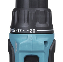 Gros plan d'une perceuse avec réglage du couple