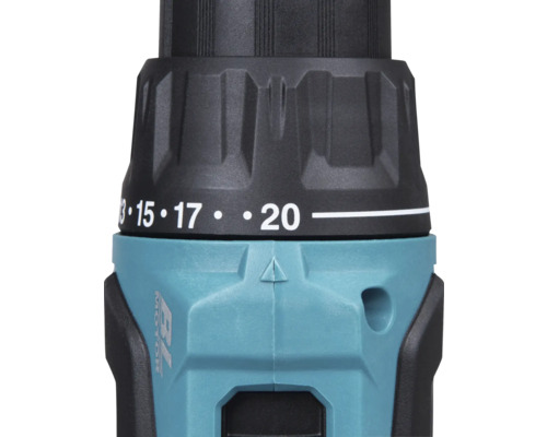 Gros plan d'une perceuse avec réglage du couple