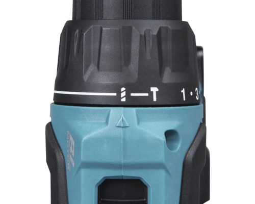 Vue détaillée d'une perceuse-visseuse sans fil avec symboles de perçage et de vissage