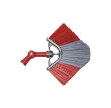 Brosse d'angle et de gouttière réglable avec poils synthétiques et articulation pour manches télescopiques.