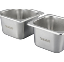 Deux récipients en acier inoxydable de la marque Tenneker