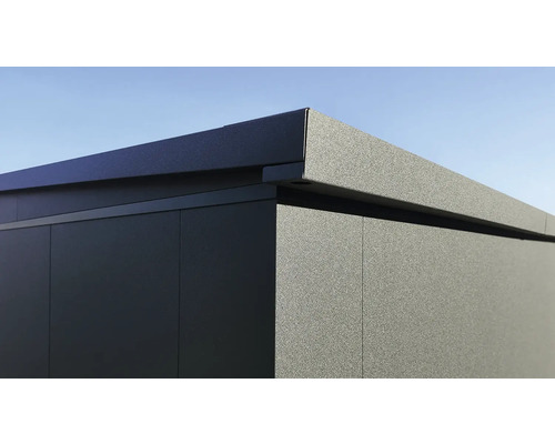 Vue détaillée d'une remise avec une finition mate