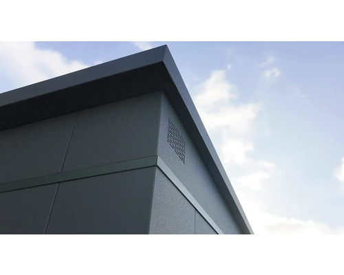 Vue détaillée d'une façade avec grille d'aération