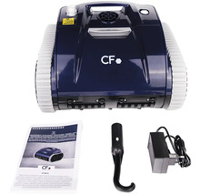 Robot de piscine avec accessoires tels que manuel, crochet et chargeur