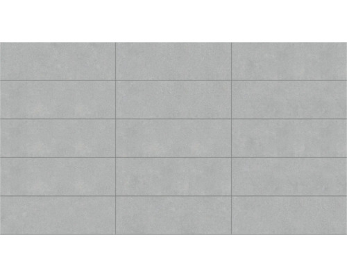 Graue Wandfliesen mit geradlinigem Fugenbild