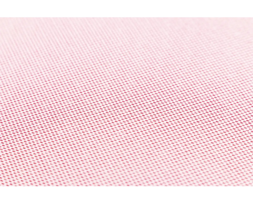 Gros plan d'un tissu textile rose avec une structure de tissage fine