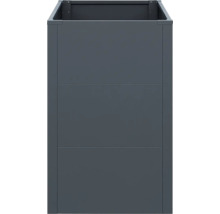 Meuble bas gris foncé avec trois panneaux de façade pour cuisine ou salle de bain.