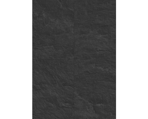 Oberfläche in strukturierter Schieferoptik in Dunkelgrau.