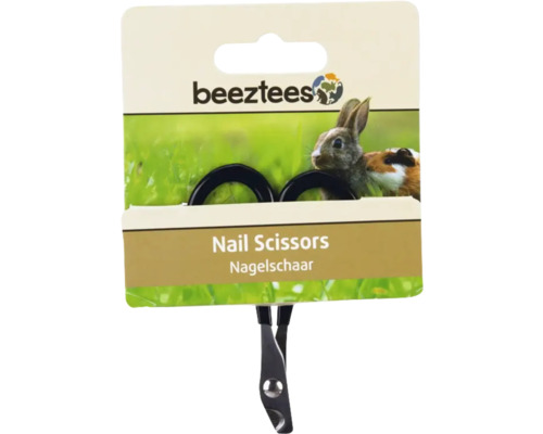 Beeztees Krallenschere für Kleintiere wie Kaninchen und Meerschweinchen mit schwarzen Griffen.