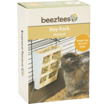 Beeztees Logo. Heuraufe aus Holz für Kleintiere zur Befestigung am Käfig. Hält das Heu trocken und sauber.