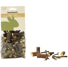Beeztees Nagetiersnacks, kleine Holzstöcke zum Nagen für Kleintiere.