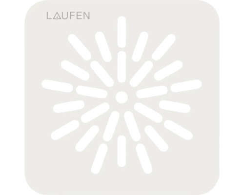 Laufen Logo und Symbol für ein sternförmiges Strahlbild.