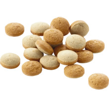 Friandises rondes pour chiens, biscuits de récompense.