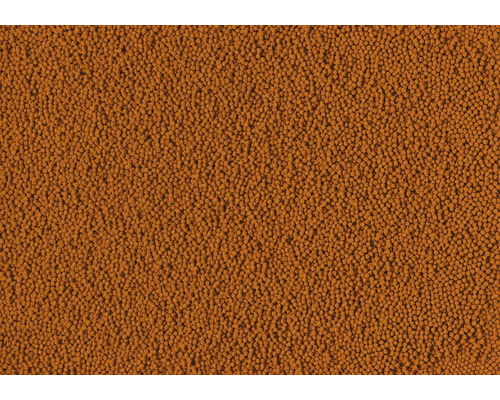 Petits granulés de couleur brun-orange de forme uniforme pour poissons d'aquarium.