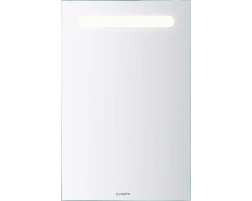 Rechteckiger Duravit Wandspiegel mit integrierter LED Beleuchtung oben fuer das Badezimmer
