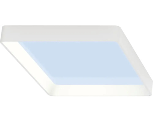 Quadratisches LED-Panel für Decke oder Wand mit flachem Rahmen.