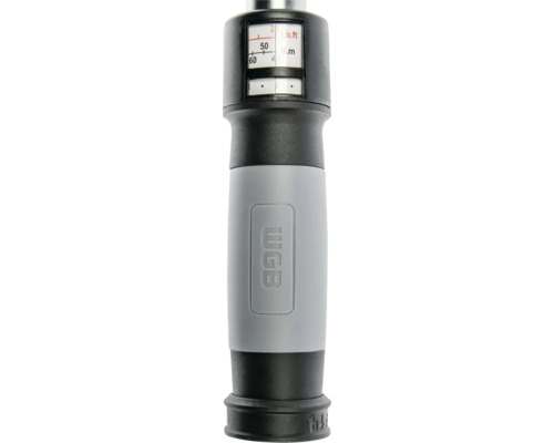 WGB Drehmomentschlüssel Griff mit Newtonmeter und Lb.ft Skala zur präzisen Einstellung.