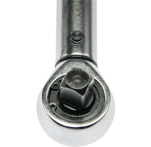 Drehmomentschlüssel Kopf aus Metall mit Vierkant-Antrieb.