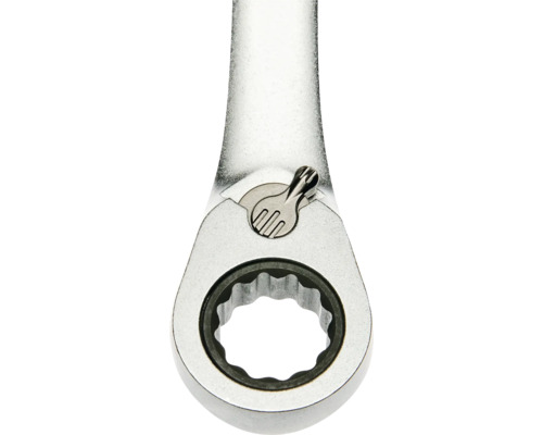 Ringratschenschlüssel Kopf aus Metall mit Umschalthebel für die Laufrichtung