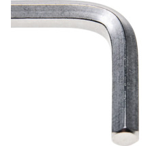 Innensechskantschlüssel aus Metall in L-Form.
