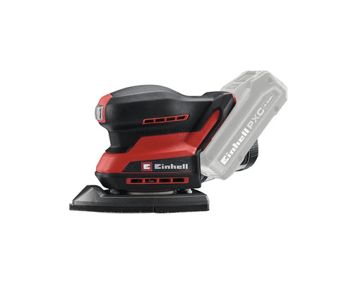Einhell Akku-Multischleifer mit dreieckiger Schleifplatte in Rot und Schwarz