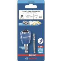 Adaptateur Bosch Expert Power Change Plus avec foret de centrage pour scies-cloches de 14 à 210 millimètres, tige hexagonale 8,7 millimètres.
